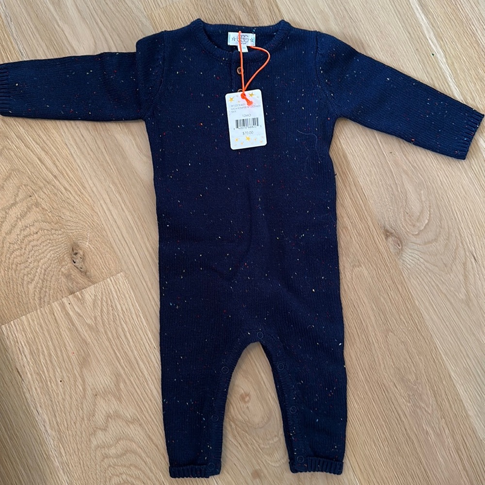 Knit cotton romper by EGG w tags on